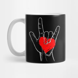 Love Forever Hand Symbol Costume Gift Mug